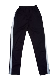 Side-Taped Pants In Black